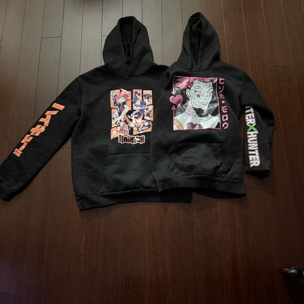 Black Hoodie with Graphic Text